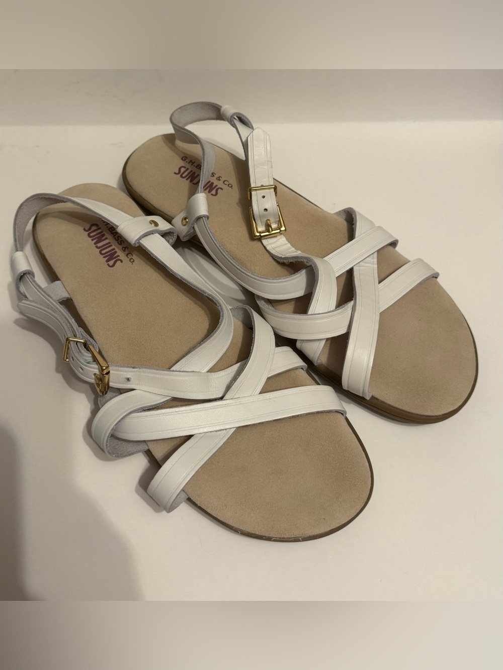 Vintage Bass Sunjuns Sandals Margie 8.5 Wide